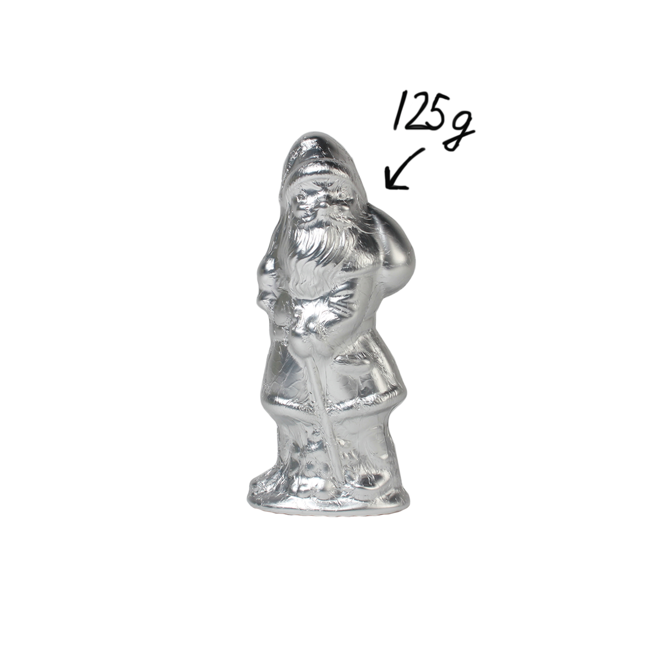 Weihnachtsmann 125g Silber