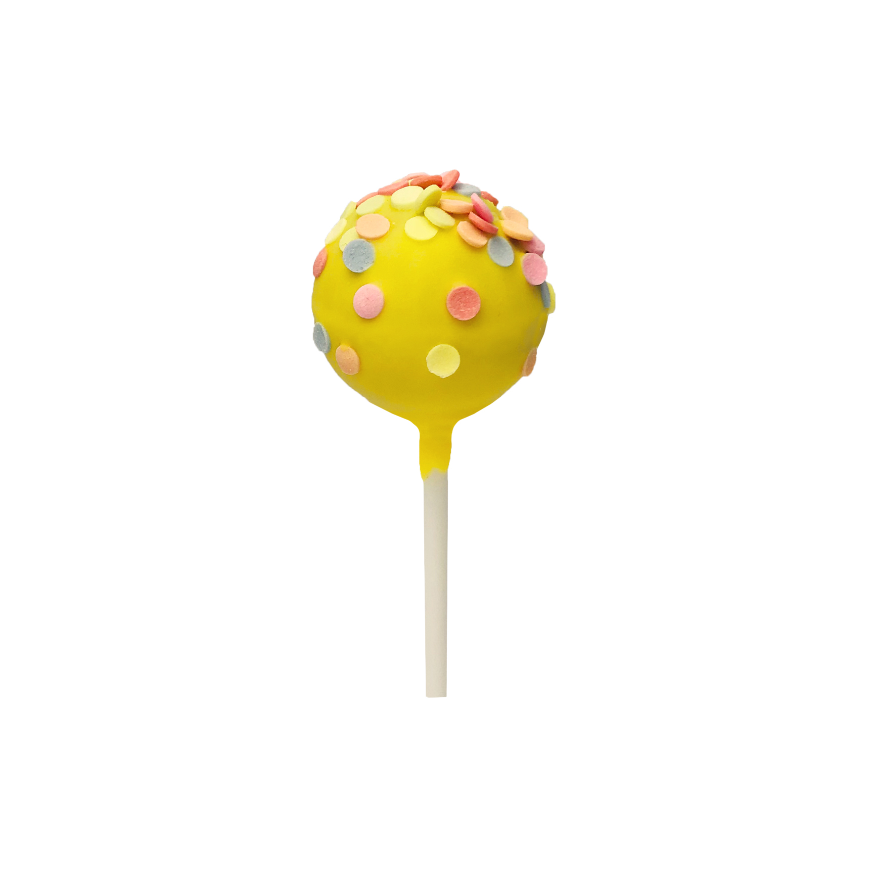 Gelbes Praliné mit Konfetti