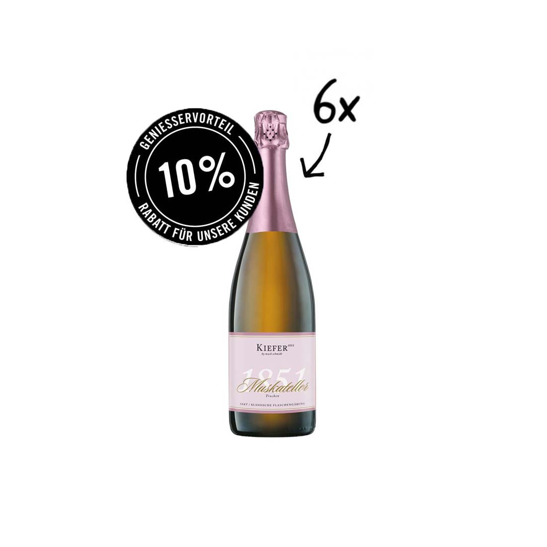 6x Muskateller Sekt