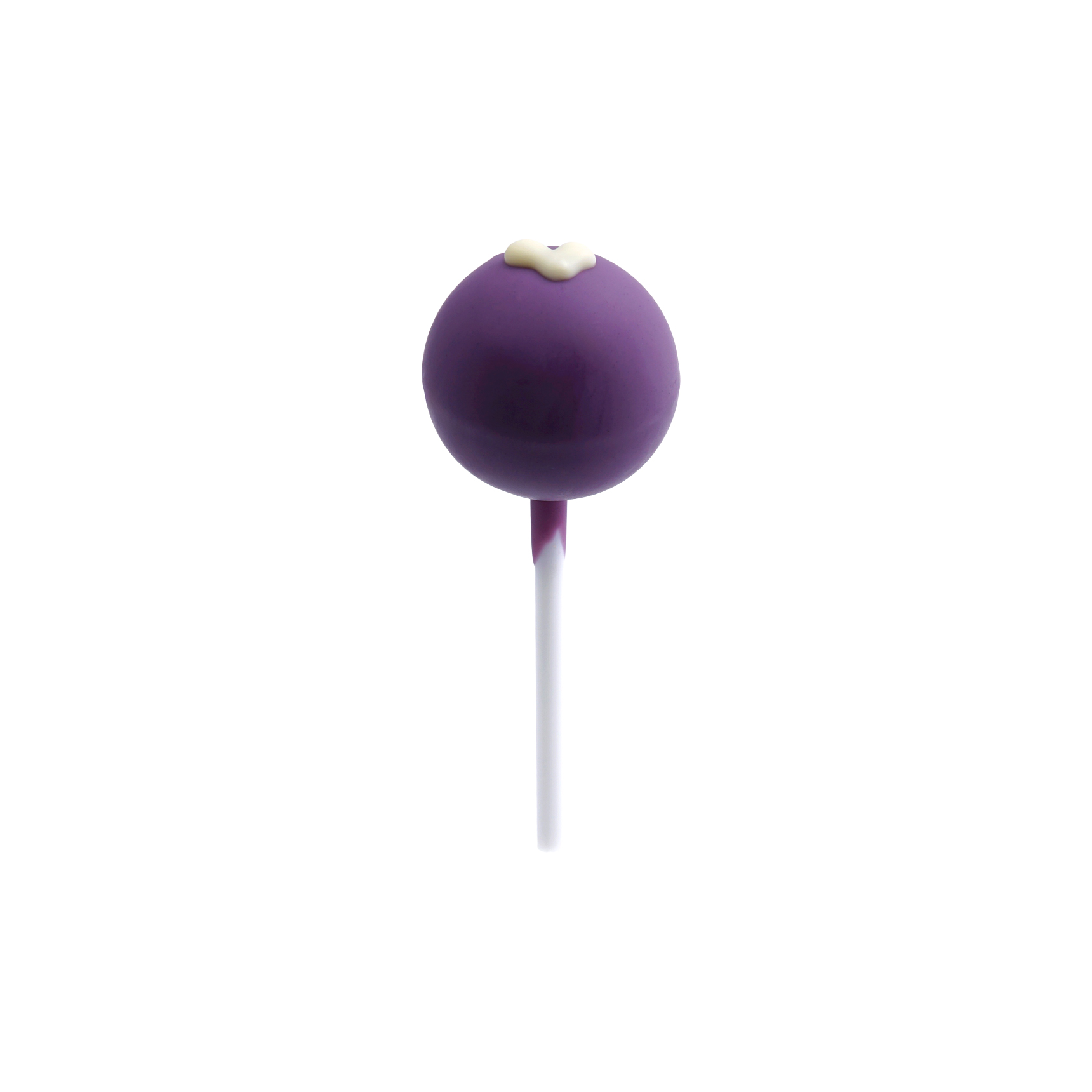 Praliné Pop Lila Herz Weiß