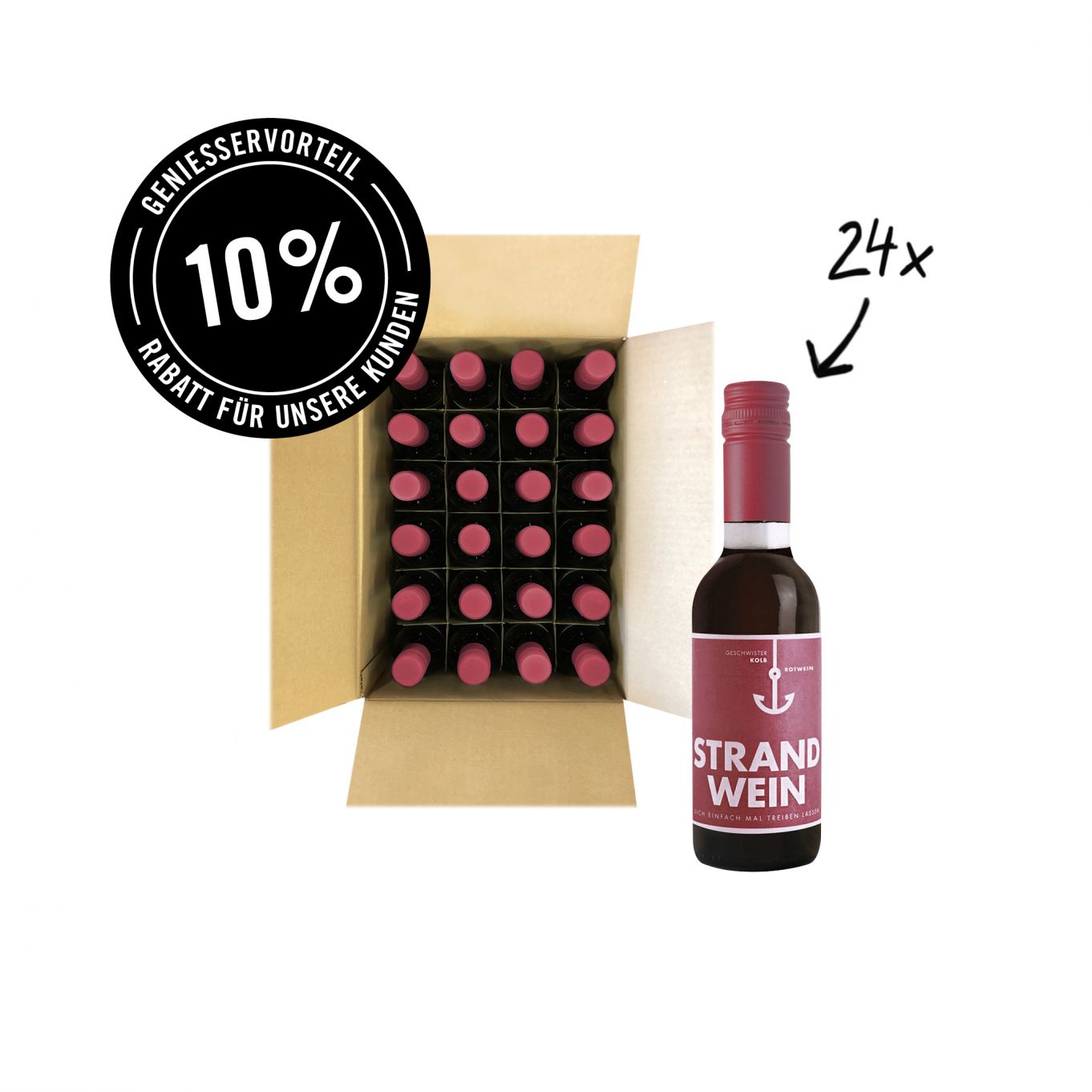 Strandwein Rot 0,25l 24er