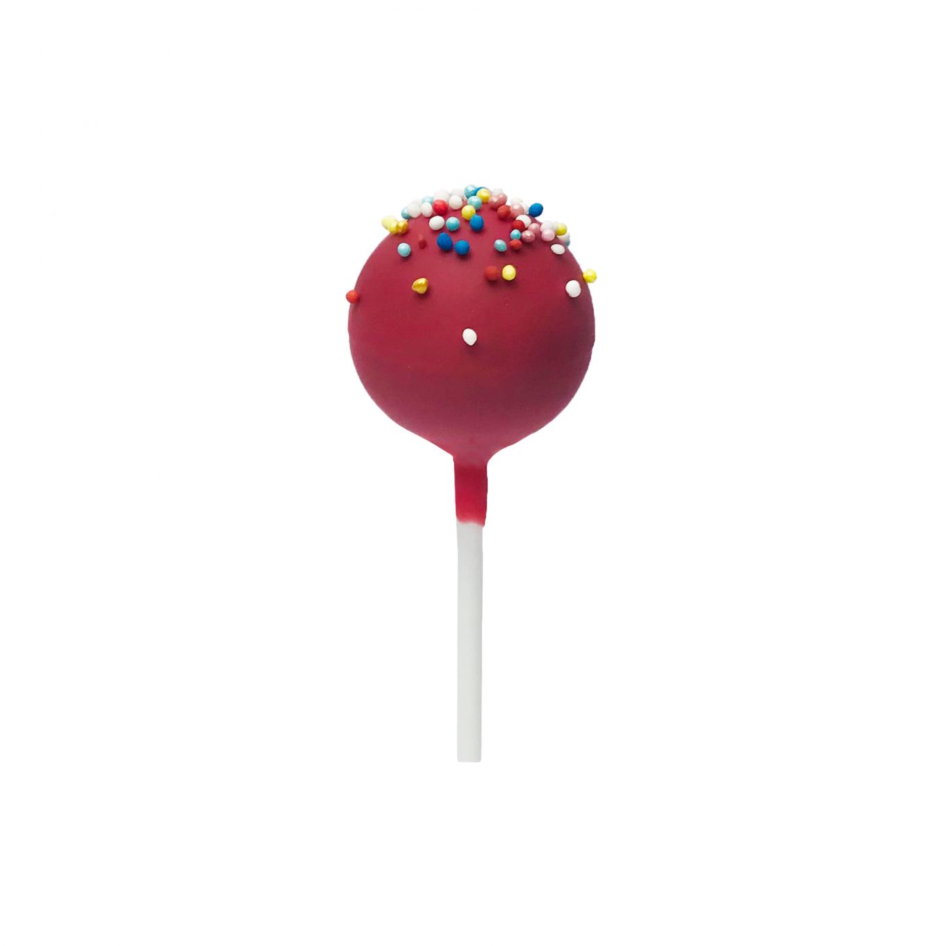 Rotes Praliné mit Perlen