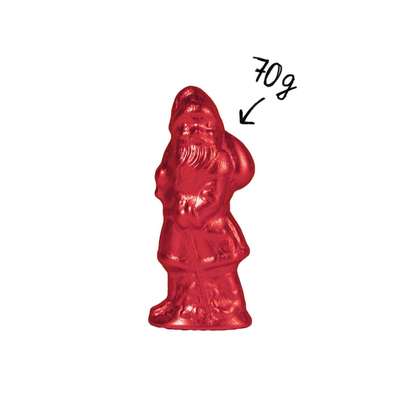 Weihnachtsmann 70g Rot