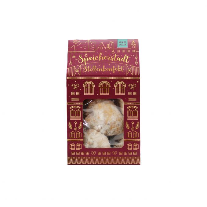 Stollen-Konfekt  mit Walnüssen