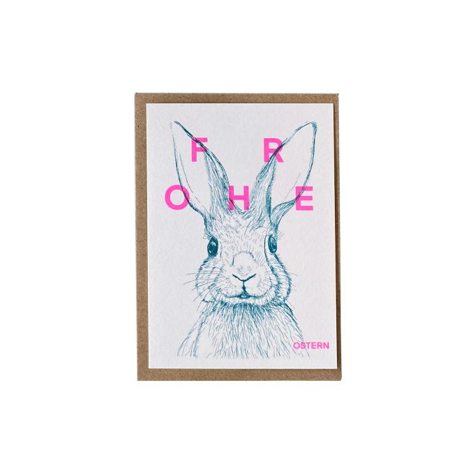 Postkarte Osterhase
