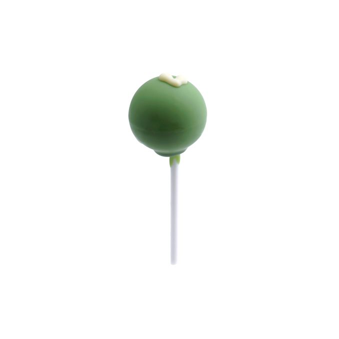 Praliné Pop Grün Herz Weiß