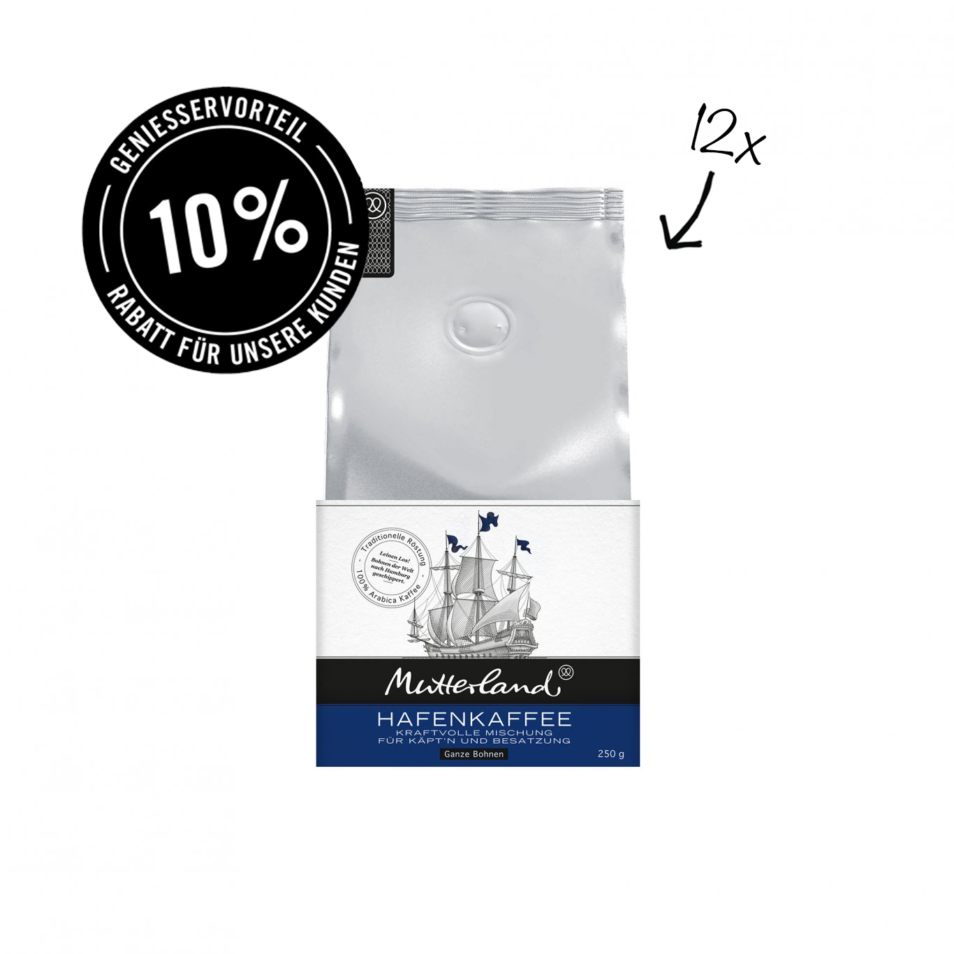 Set Hafenkaffee 12x